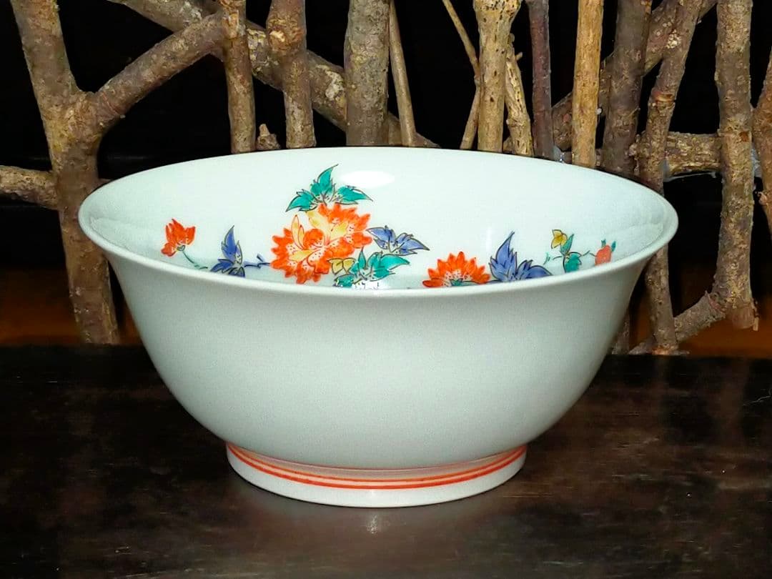 ♥十三代♥　酒井田柿右衛門　錦　牡丹文　小鉢　五客　共箱付き　骨董　古玩