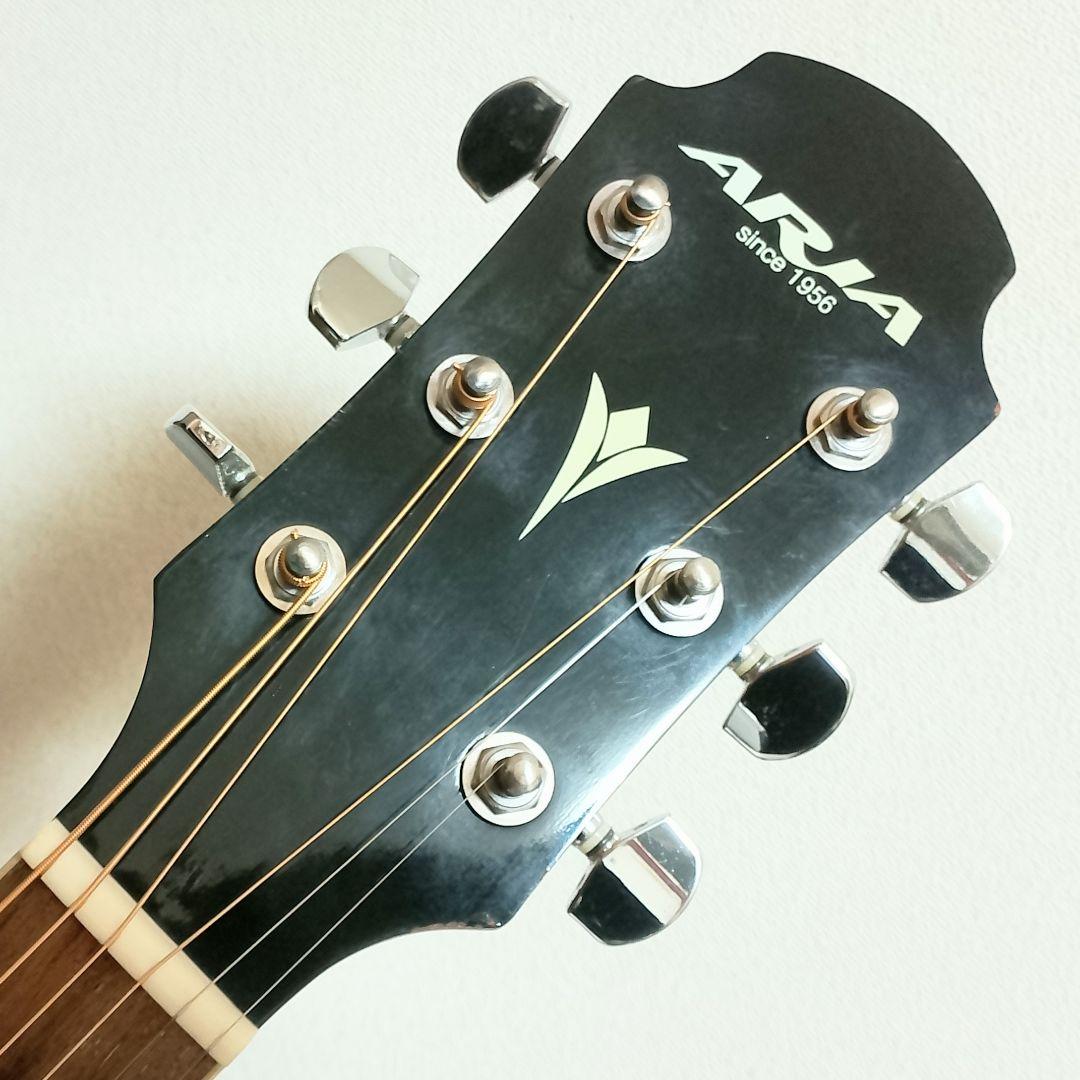 美品　ARIA　AMB-35S BKS　エレアコ　弦は新品 DADDARIO