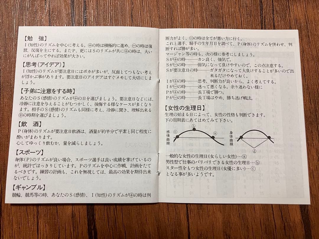 【稀少品！残り1個！】政木式バイオリズム計　政木和三　占い　運勢　新年　2026