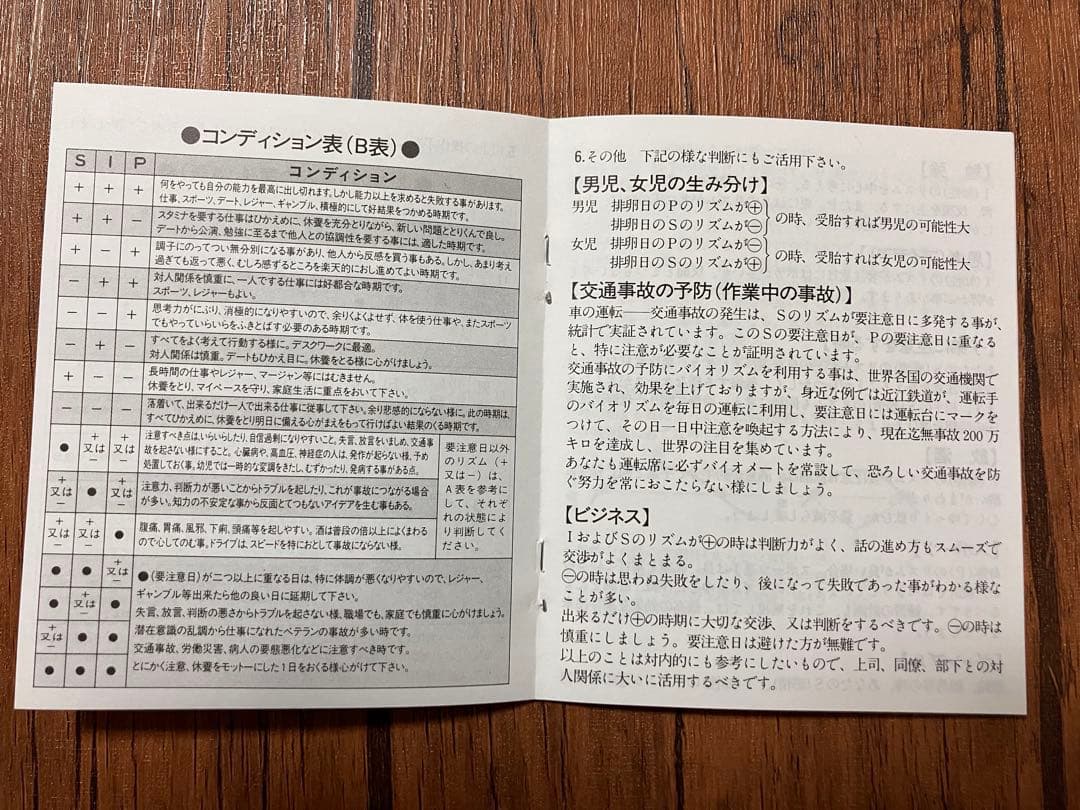 【稀少品！残り1個！】政木式バイオリズム計　政木和三　占い　運勢　新年　2026