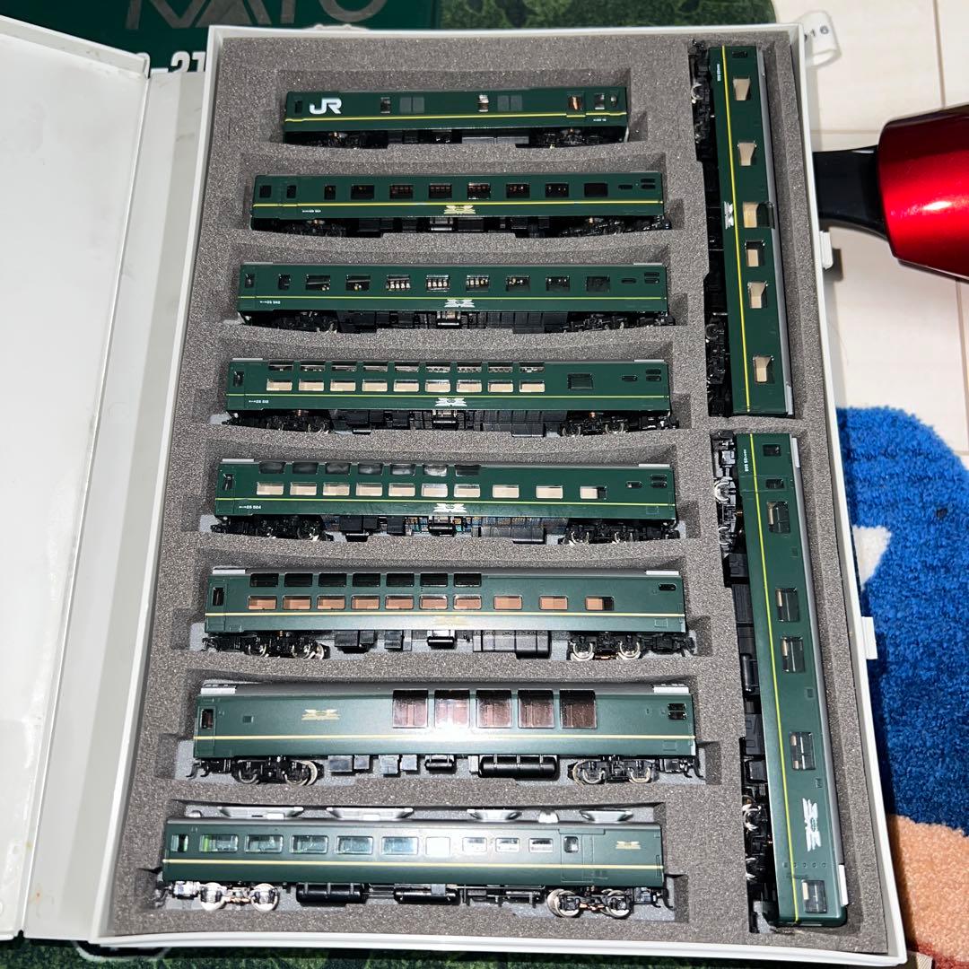 【TOMIX】24系トワイライトエクスプレス　ジャンクフルセット（一部室内灯付）