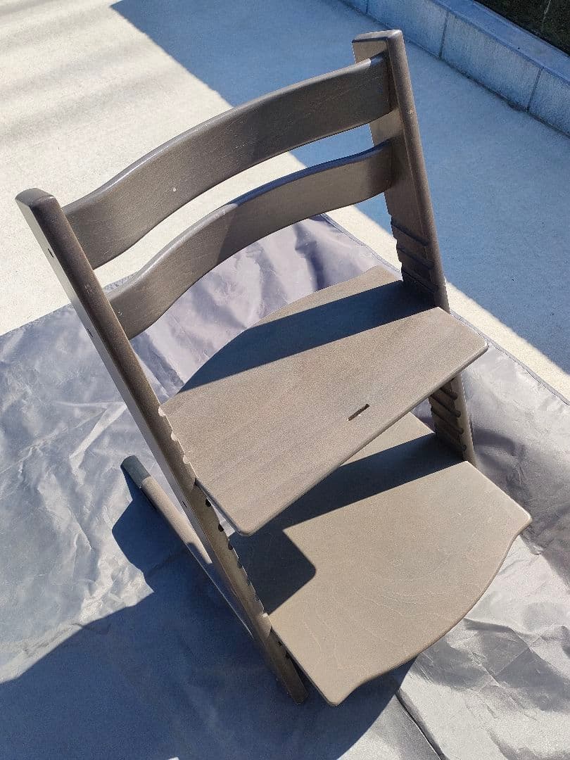 ストッケ トリップトラップ シリアルNo.4 グレー ベビーチェア スライダー付