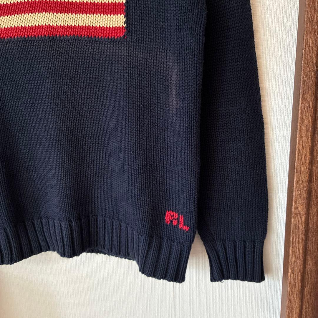 Polo by Ralph Lauren アメリカ国旗ニット L