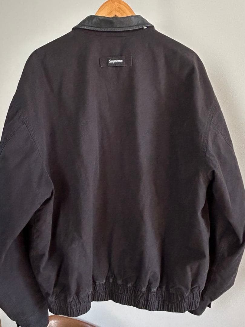 最安値Supreme leather collar utility jacket