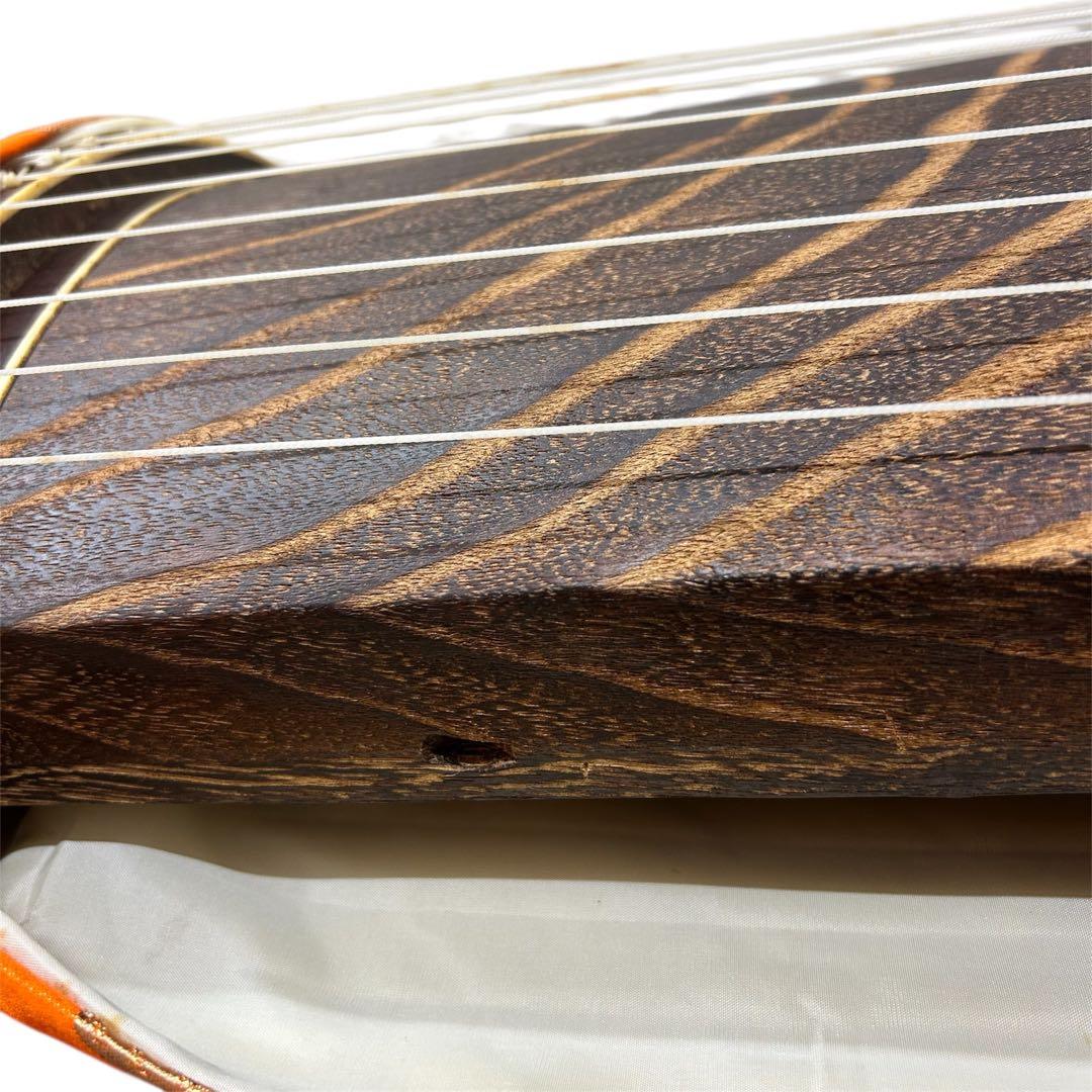 並甲 箏 13弦 銘なし 練習用 カバー付 ※割れあり　たのめる便