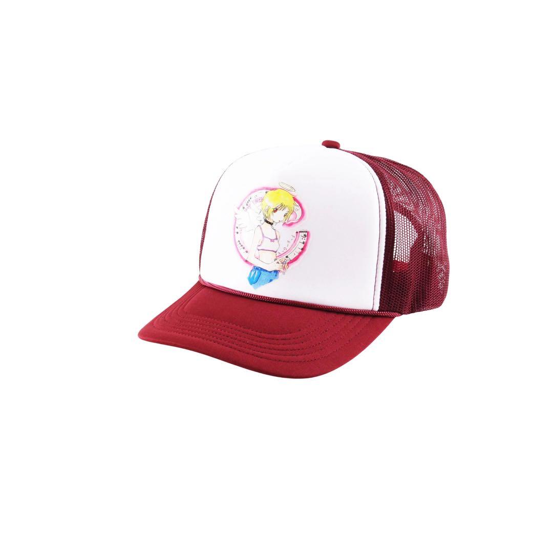 Yumin Ha Maroon Angel Girl Hat cap ユミン ハ