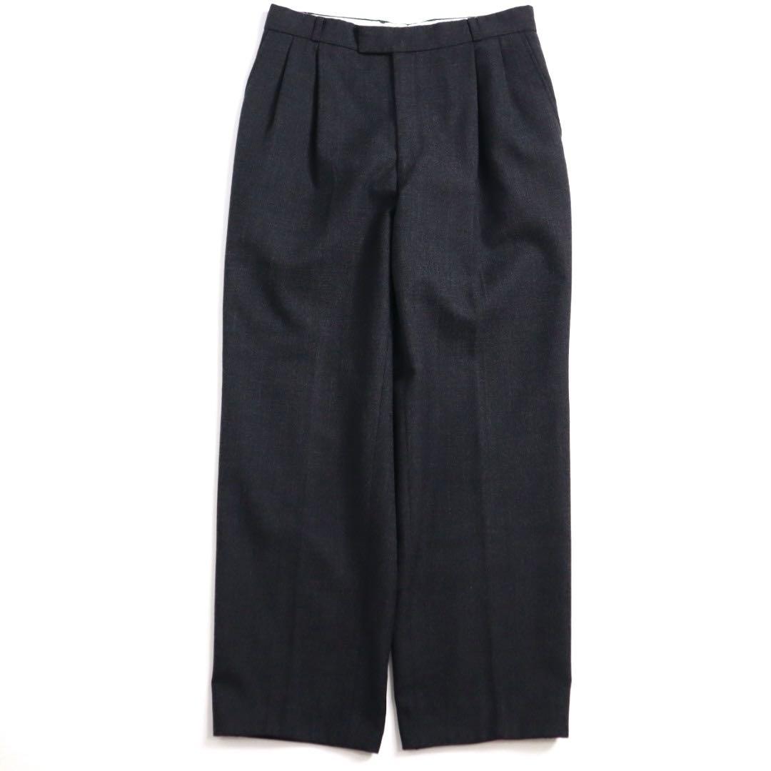 Euro vintage ユーロヴィンテージ 2タック ワイドスラックス