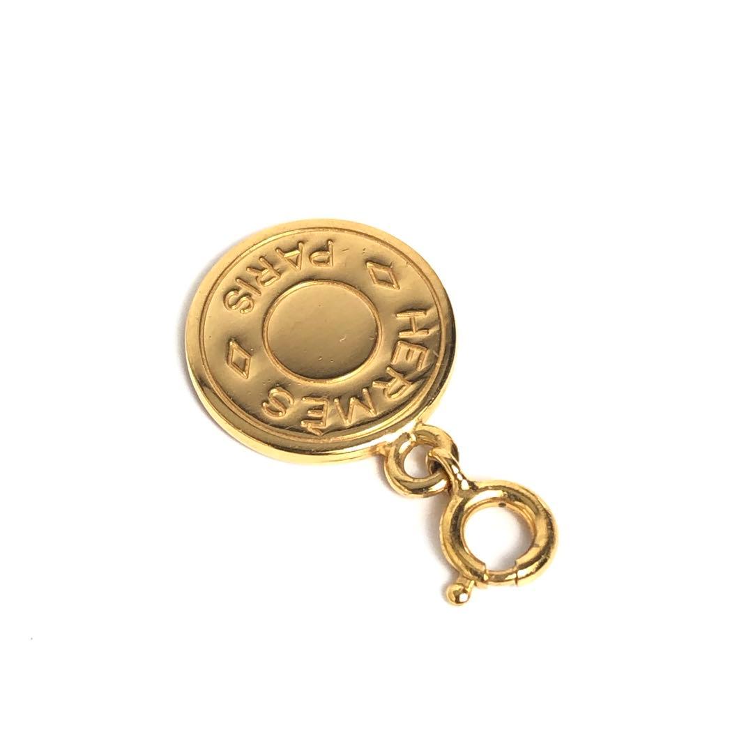 HERMES エルメス セリエ ペンダントトップ ゴールドカラー チャーム ミニ