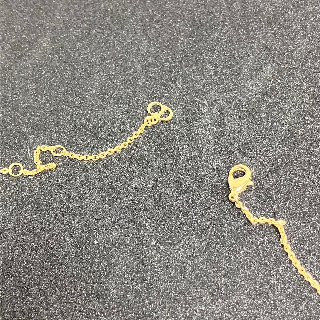 クリスチャンディオール　ネックレス　パール　ラインストーン　CD ロゴ