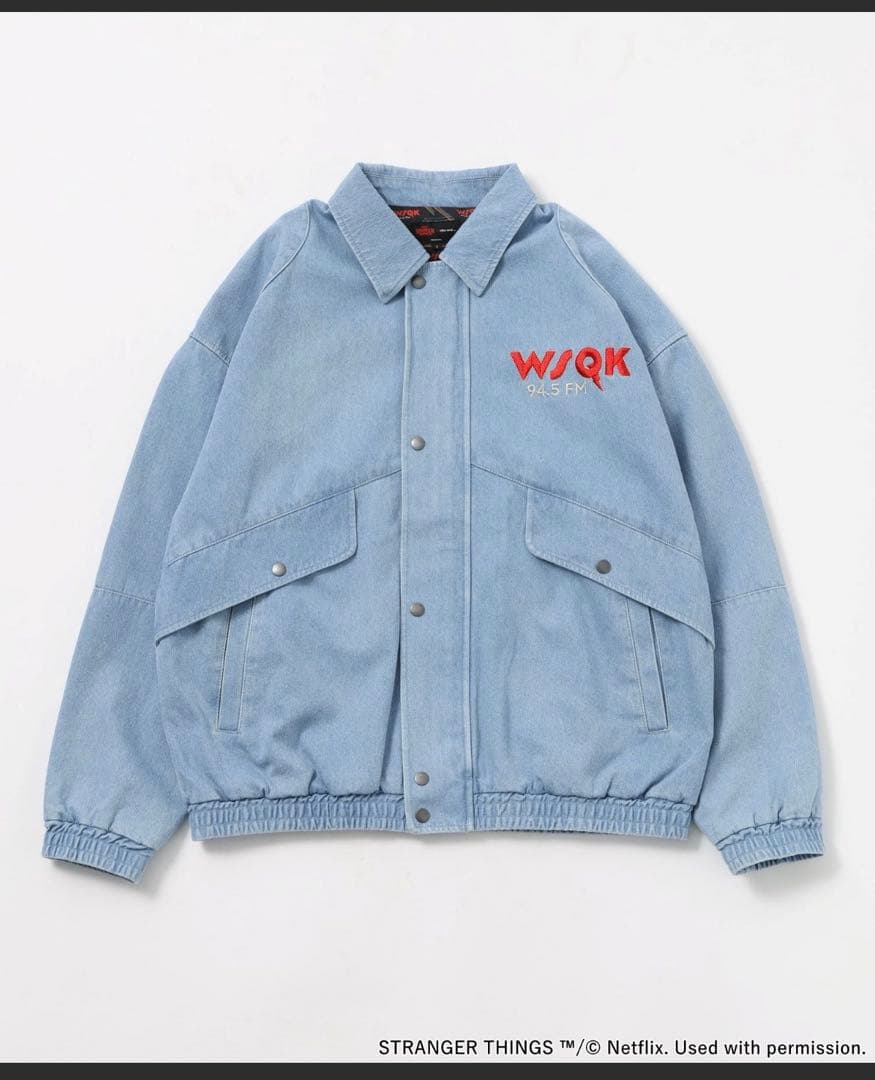 ニコアンド　ストレンジャー・シングス コラボ　デニムブルゾン　M サイズ
