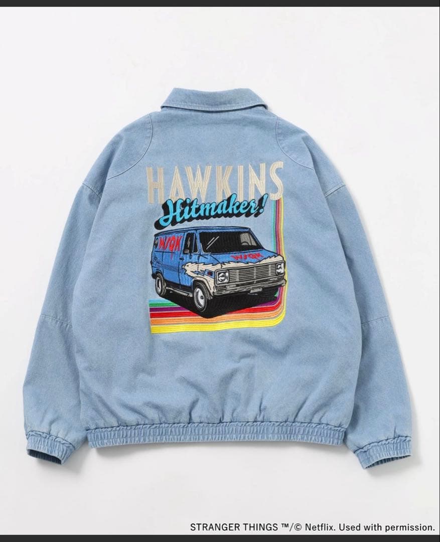 ニコアンド　ストレンジャー・シングス コラボ　デニムブルゾン　M サイズ