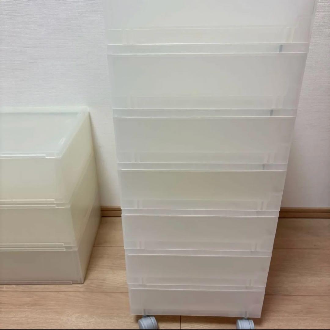 無印良品 ポリプロピレン 小物収納ケース ワイド 小&中 セット