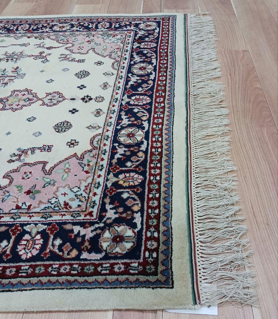 Y3059 パキスタン絨毯 182×125㎝ ウール 手織り トライバルラグ