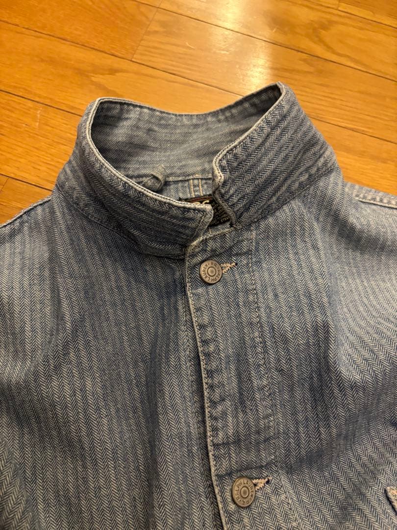 RRL Ralph Lauren ストライプ カバーオール　ダブルアールエル　L