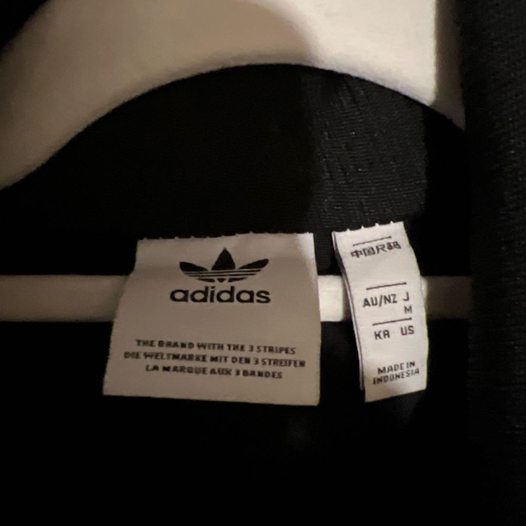 アディダス アディカラーデニムジャケット　ファイヤーバードトラックトップ　M