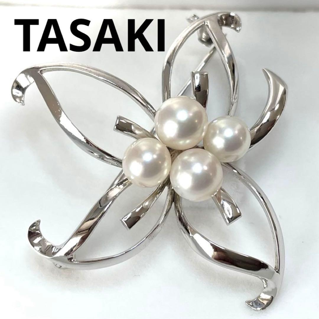 TASAKI パールブローチ　あこや真珠　入学式　卒業式　タサキ　コサージュ