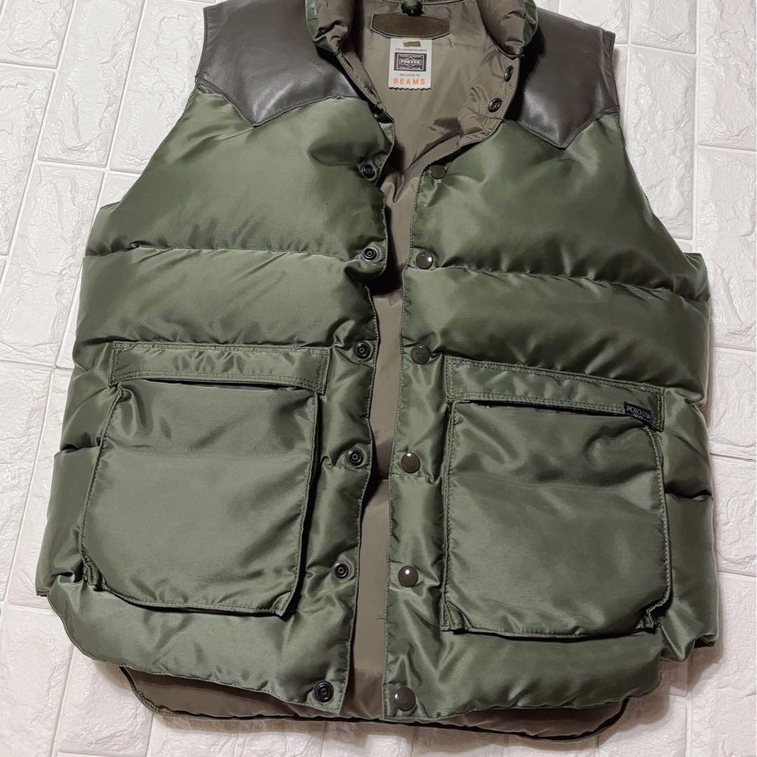 ロッキーマウンテン　PORTER × BEAMS 別注 ダウンベスト　M〜L