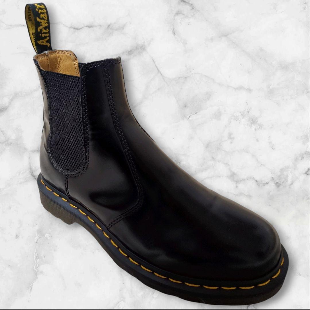 美品✨ドクターマーチン チェルシーブーツ 2976YS 黒 24 サイドゴア