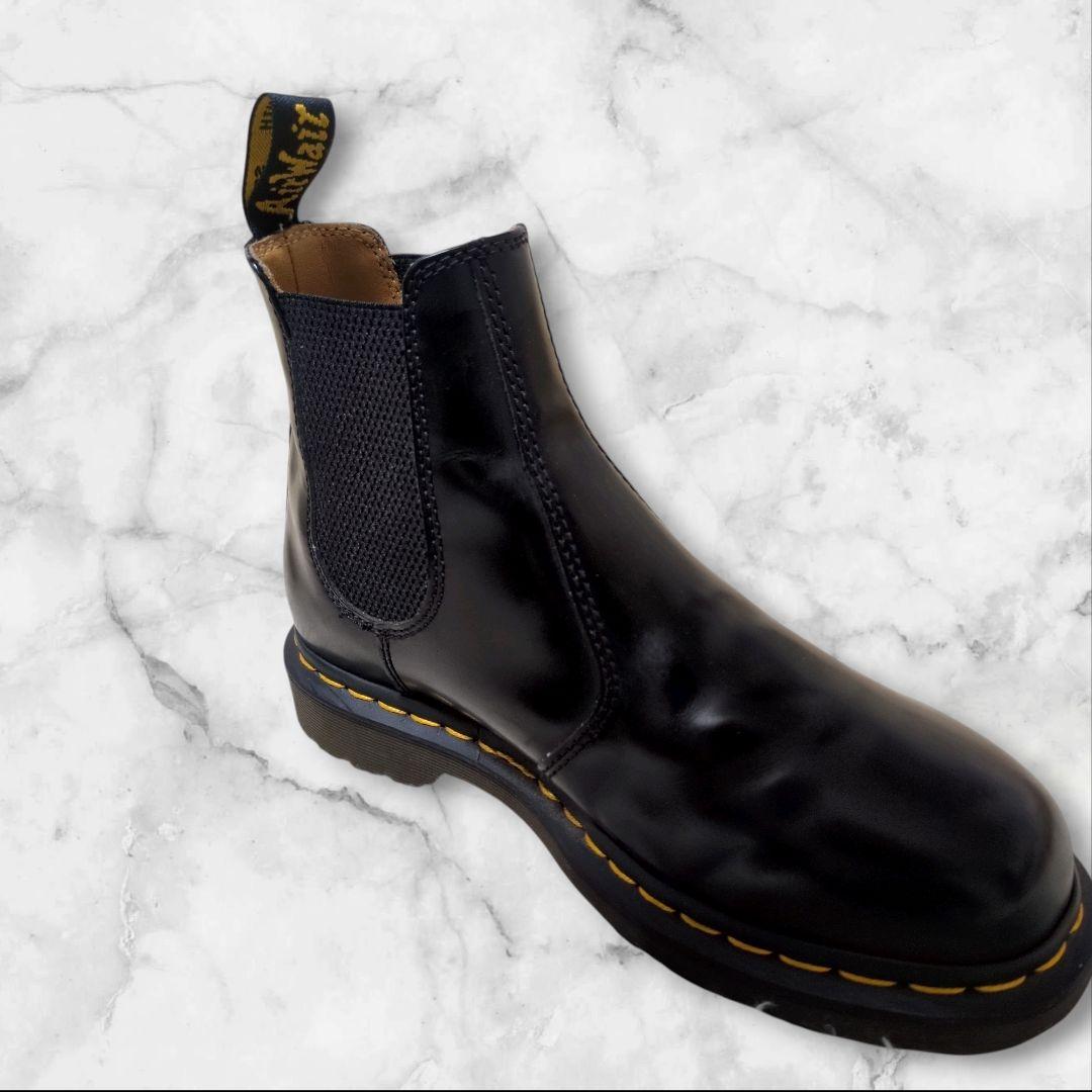 美品✨ドクターマーチン チェルシーブーツ 2976YS 黒 24 サイドゴア
