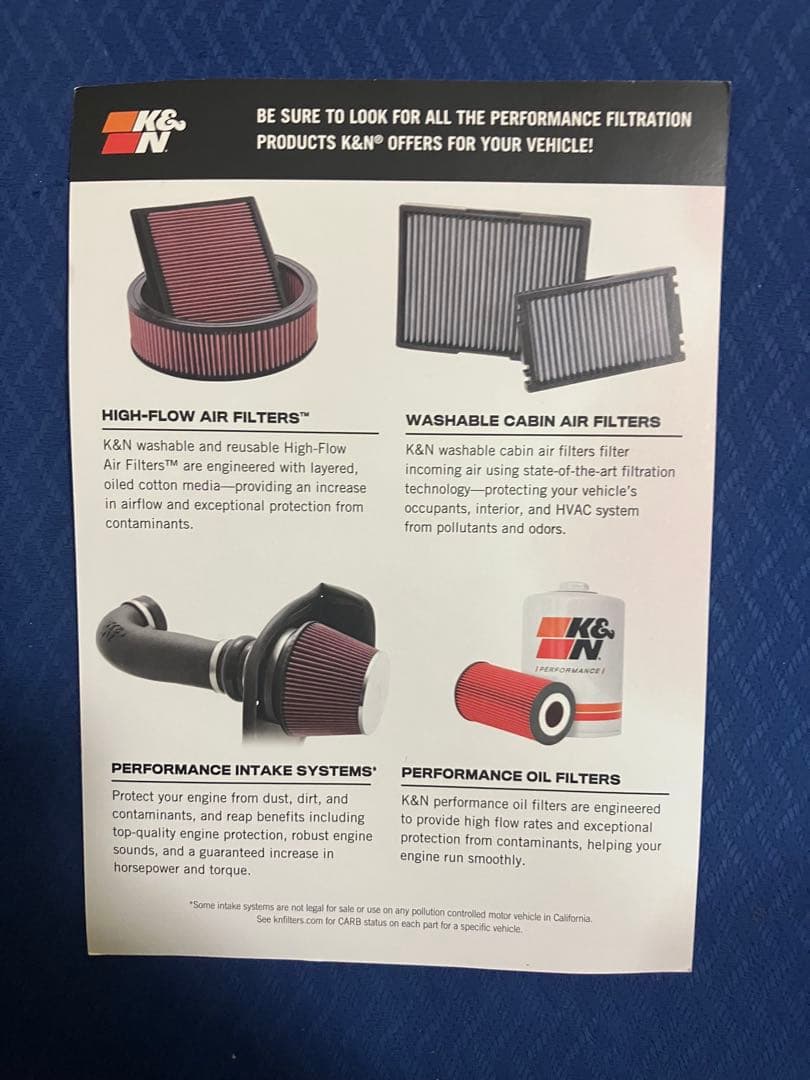 未使用　ヨシムラ　K&N ケーアンドエヌ エアフィルター　カスタムフィルター