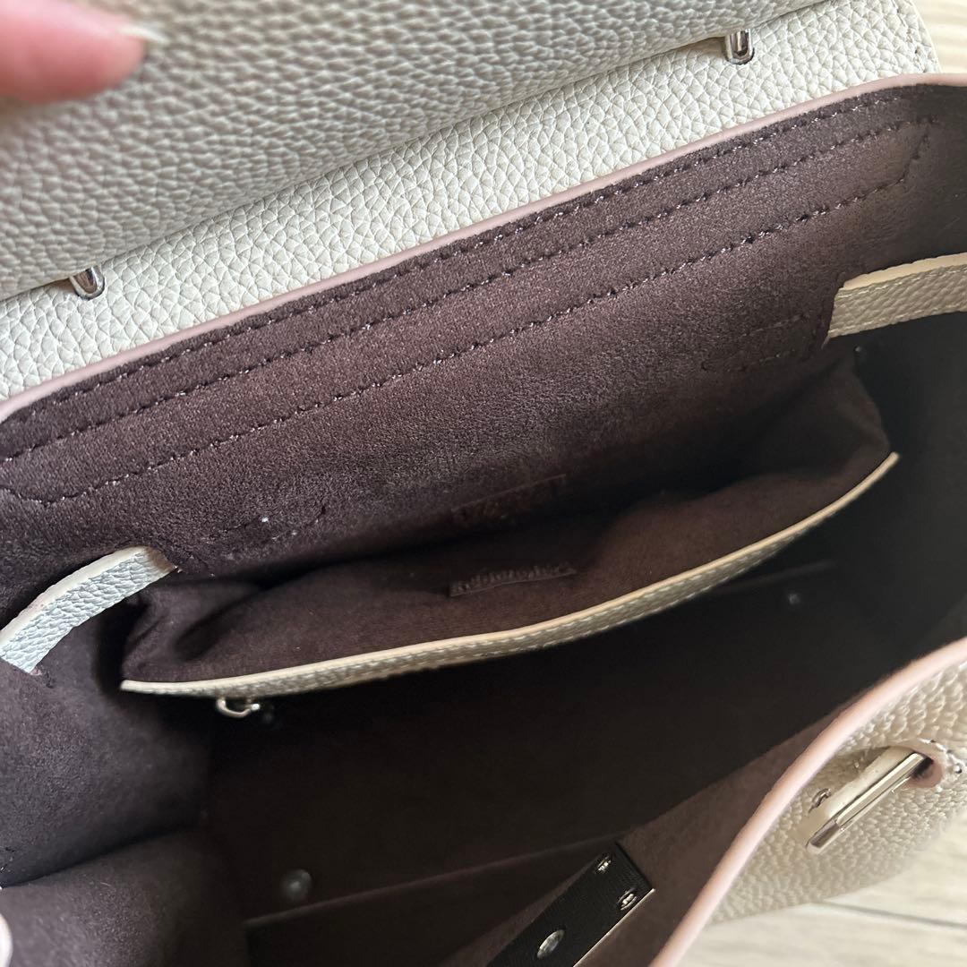 ミンクso4store ミニ デボネア ハンドバッグアイボリー