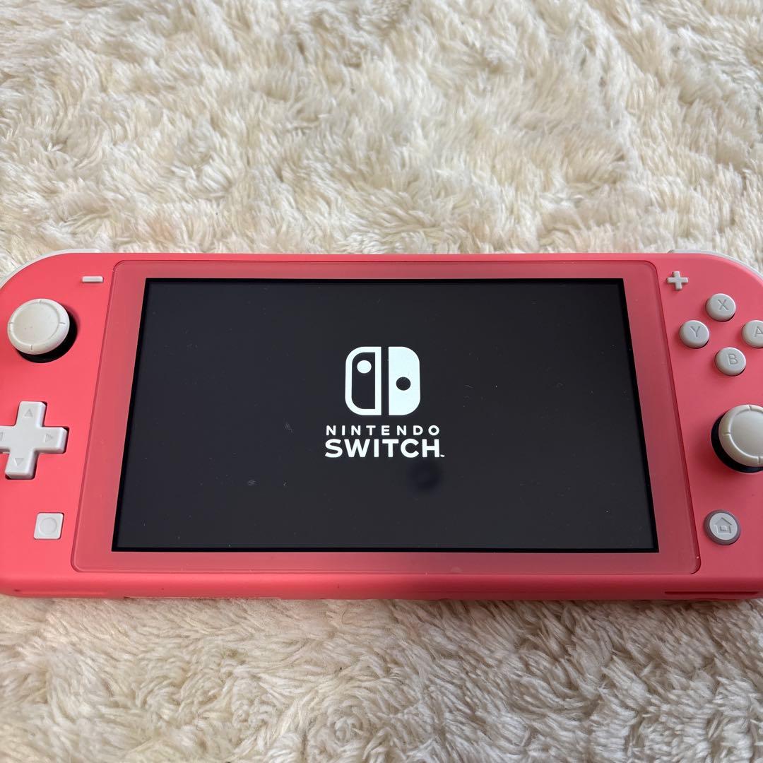 美品Nintendo Switch Lite ピンク 本体&ケース付き