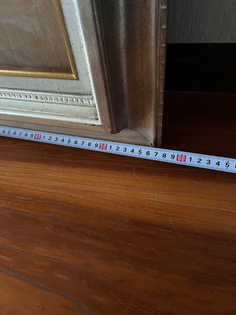 【即購入OK!‼️】アンティーク　額縁　絵画　フレーム　シルバーゴールド　ホワイト