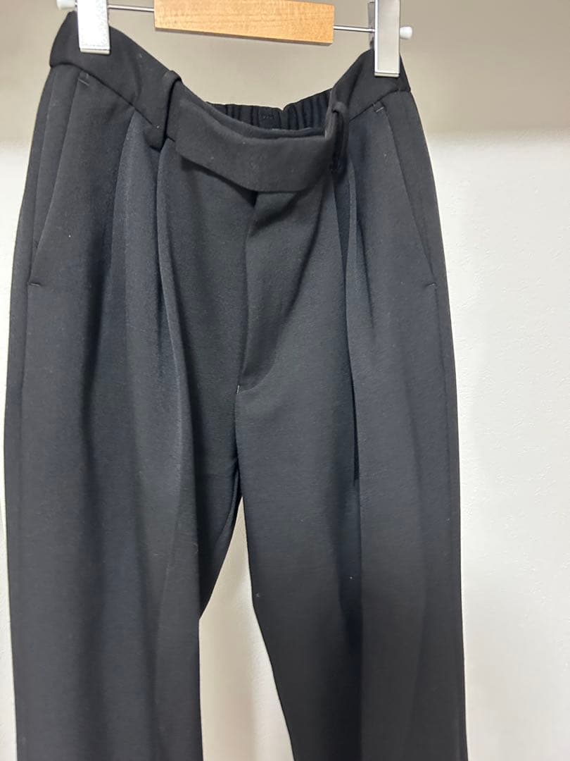 【25aw】ポロワースタキシードクロス　ダブルプリーテッドワイドトラウザーズ