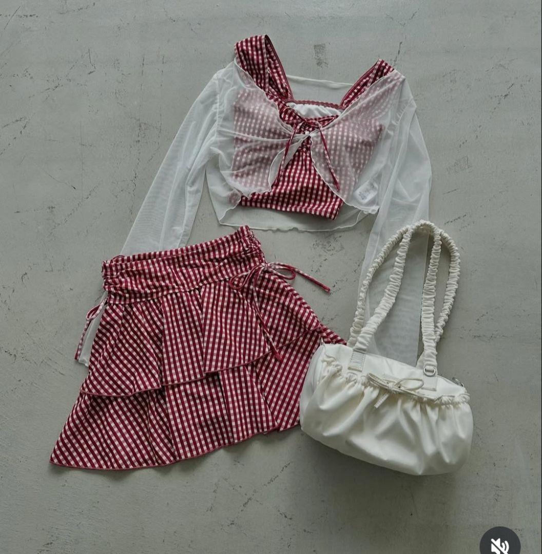 OLIVE des OLIVE レース羽織つき リボン 水着 新品