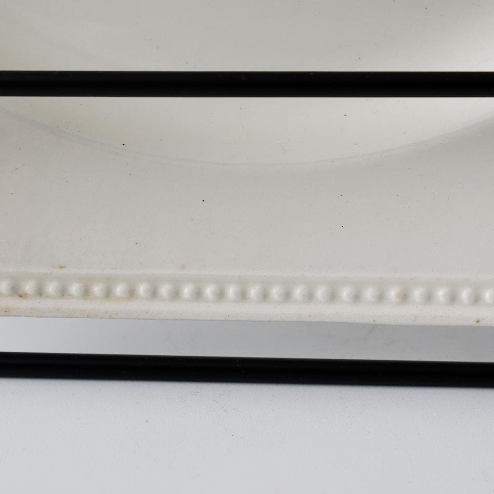 T　希少・フランスアンティーク 八角形×パール装飾のオクトゴナルプレート