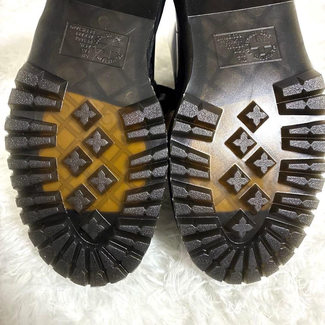 Dr.Martens ドクターマーチン 6ホール リボン ブラック レザー 厚底