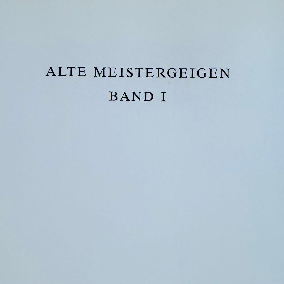 洋書ALTE MEISTERGEIGEN Band Venezianer