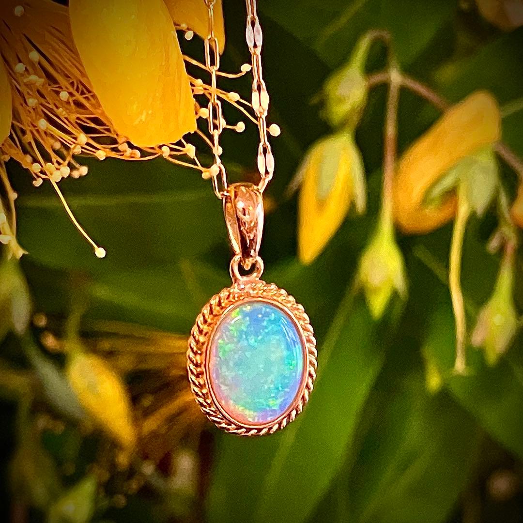 こ*丸様 k18 オパールペンダントトップ＆k18チェーン