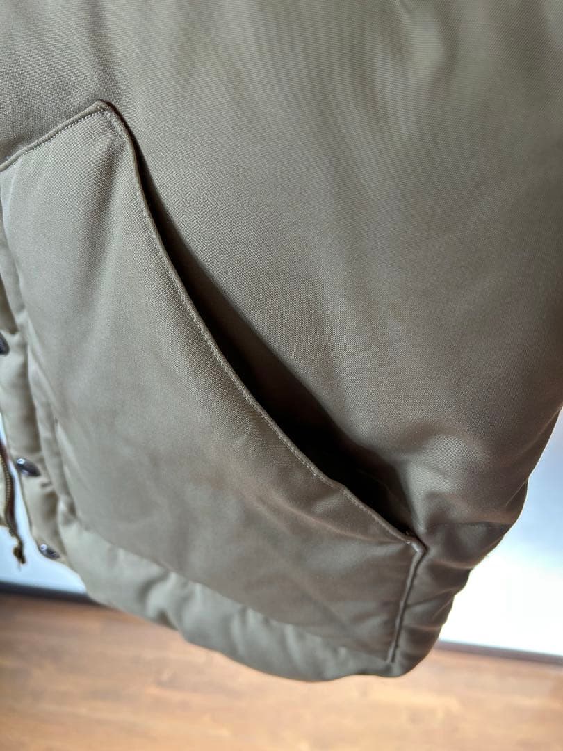 SUGAR CANE ダウンベスト Lサイズ ベージュ・ブラウン