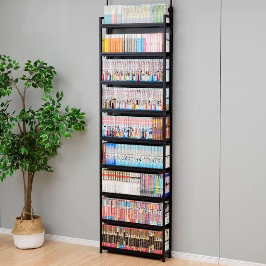 新品未使用箱不良　山善　本棚 (突っ張り) RTRS-6015(DBR/SBK)