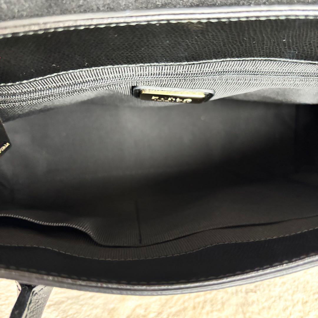 美品 FURLA フルラ レザー 2WAY ハンドバッグ ブラック 246572