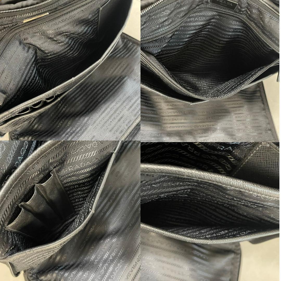 PRADA ボストンバッグ プラダ 2way ビジネスバッグ 2VE407 黒