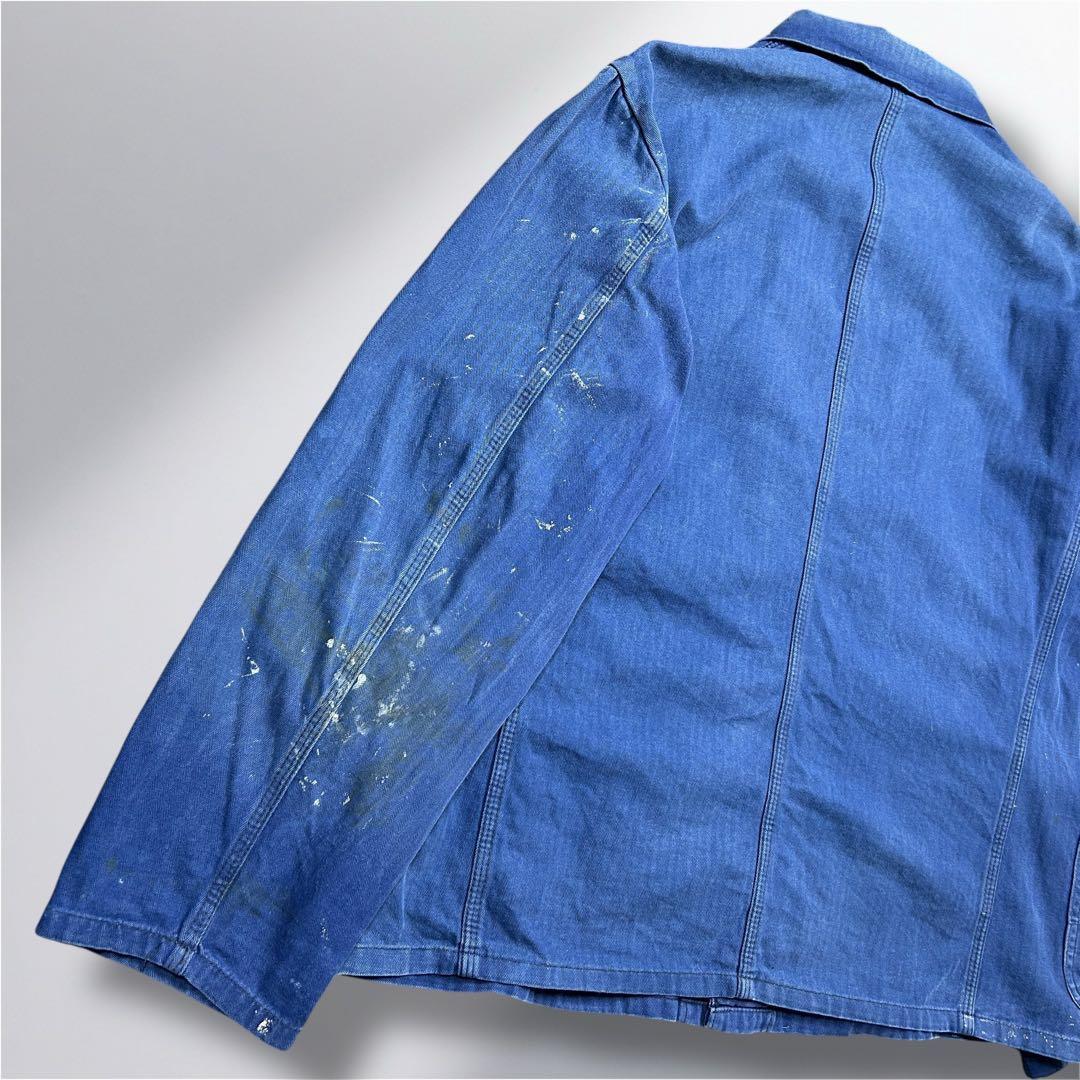 70~80's' alsecco ワークジャケット ペンキフェード ドイツ製