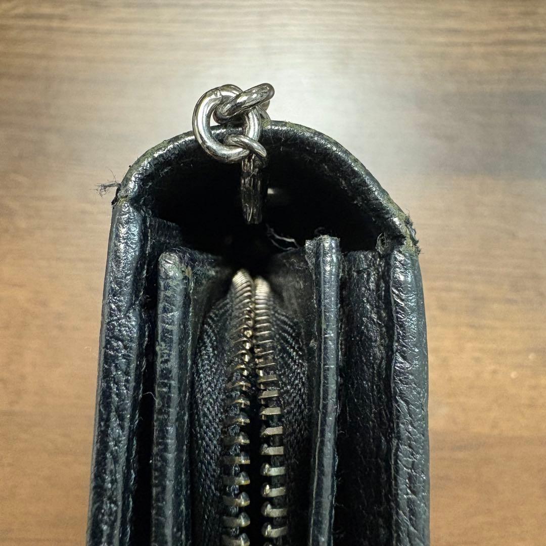 GUCCI グッチ GG キャンバス チェーンストラップ付き 長財布