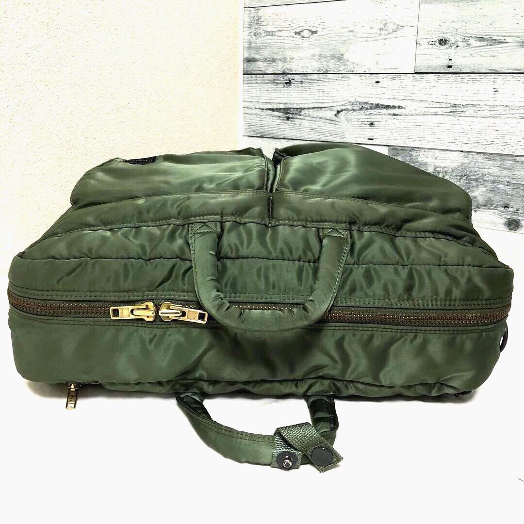 極美品✨廃盤 ポータータンカー ビジネスバッグ 3way A4可 大容量 セージ