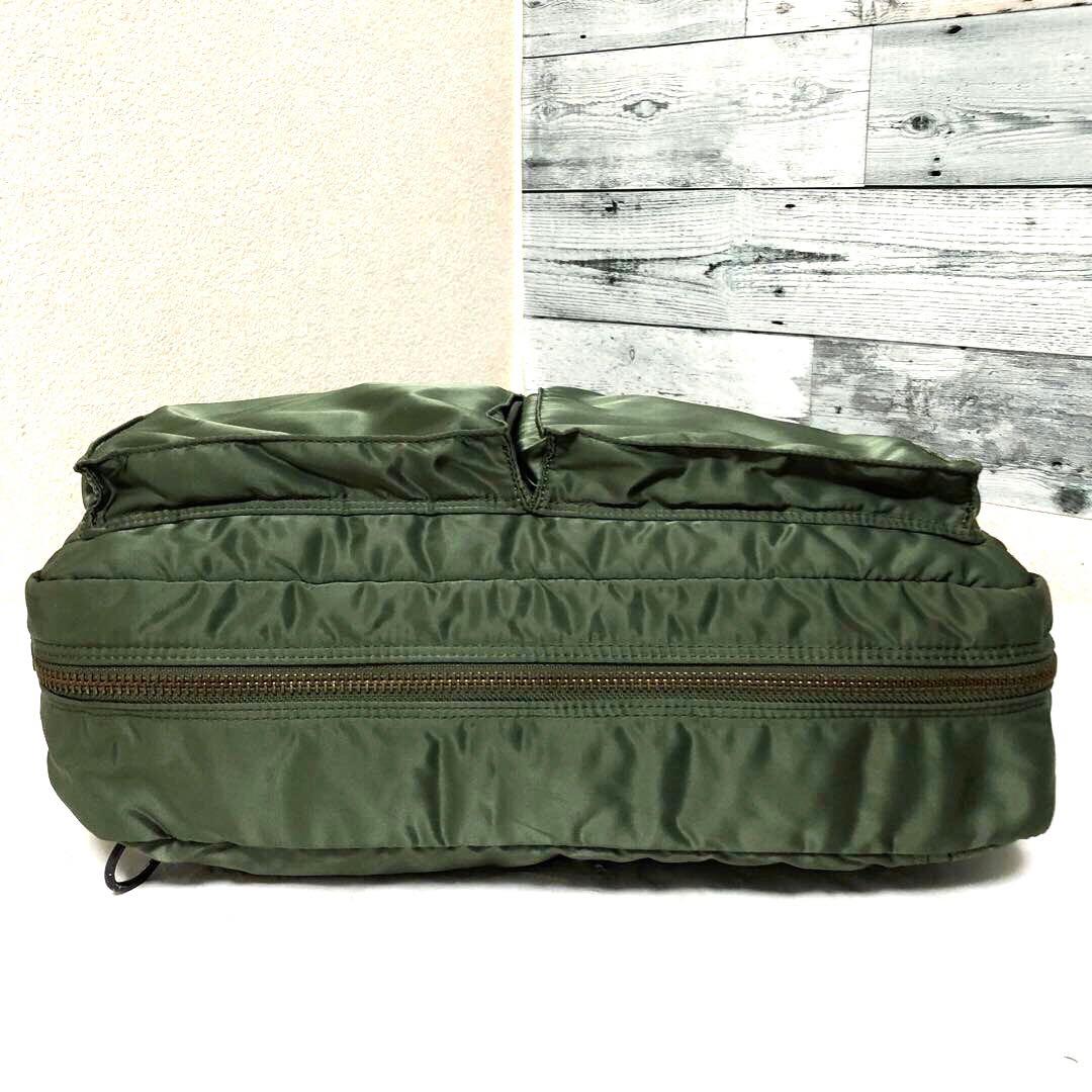 極美品✨廃盤 ポータータンカー ビジネスバッグ 3way A4可 大容量 セージ