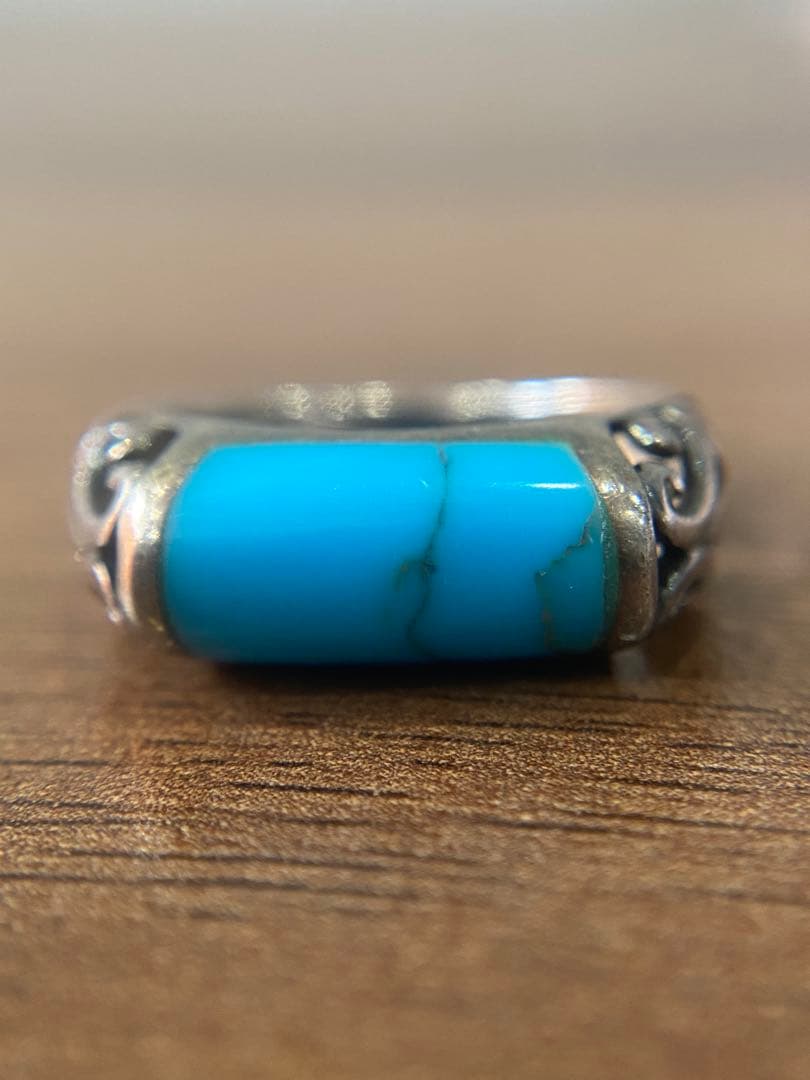 ボヘミアン　ターコイズ　シルバーリング　5点セット