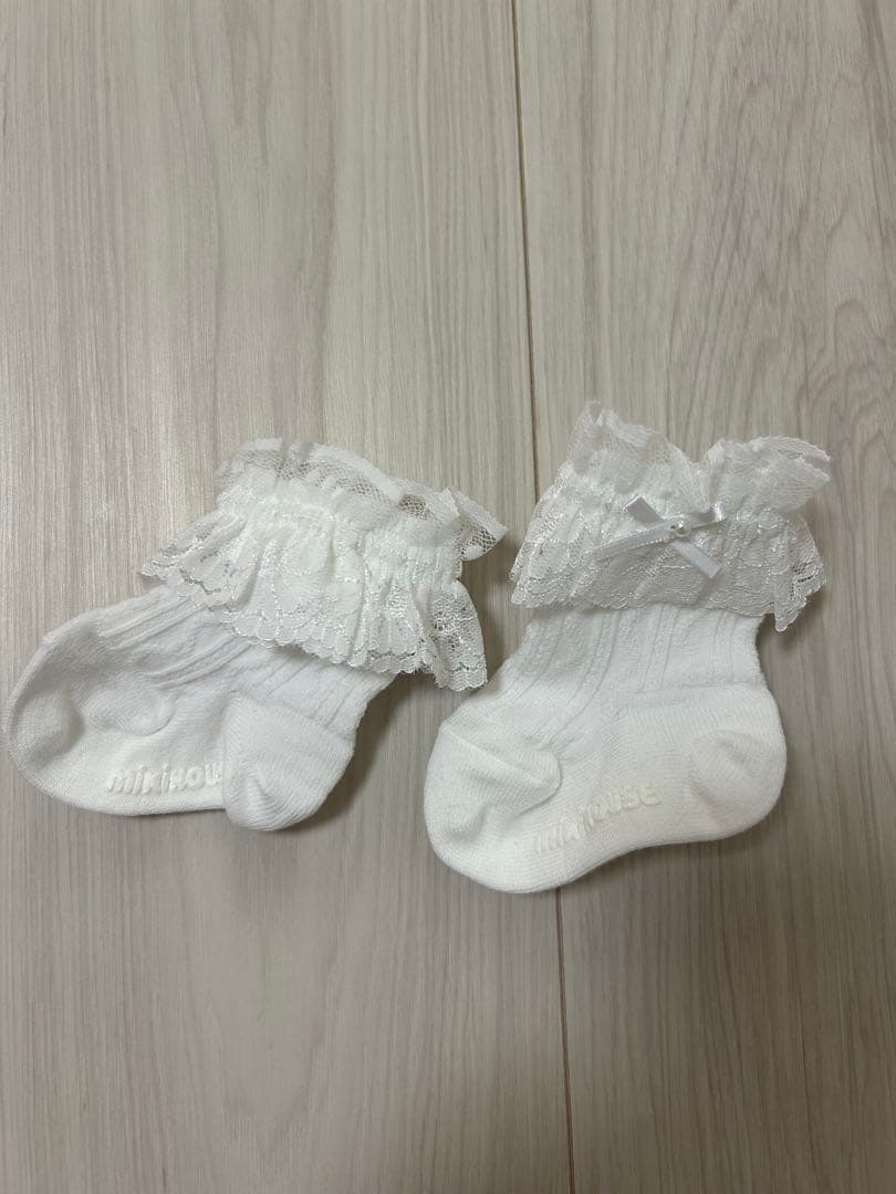 ミキハウス セレモニードレス3点+ソックス+シューズ 新品未使用 箱付き