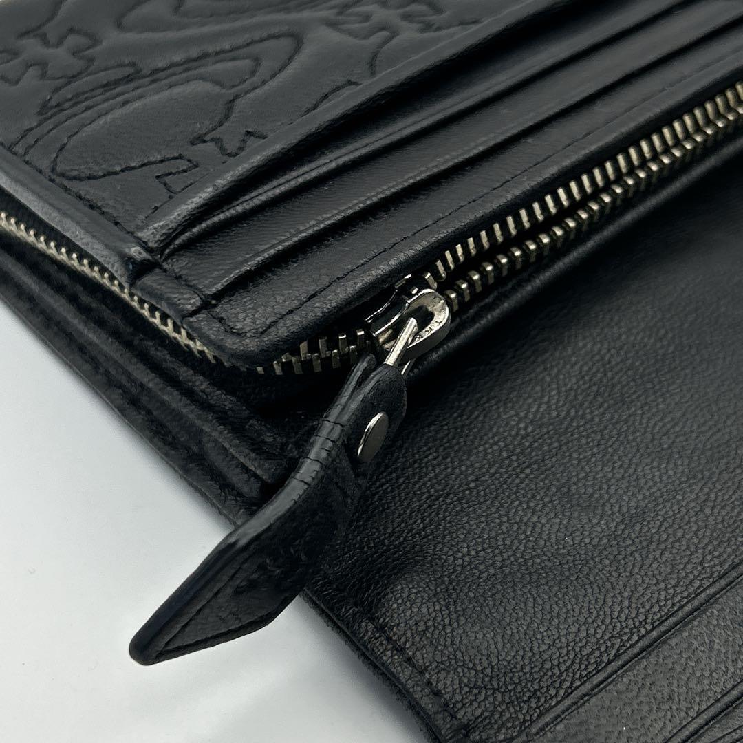 Vivienne Westwood 長財布 安全ピンク キルティング フラップ