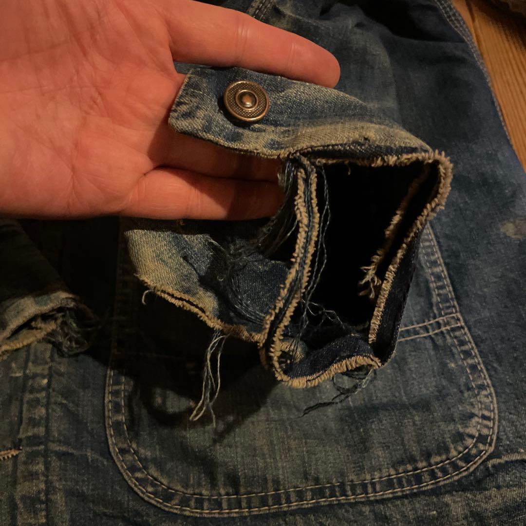 60s シアーズ　デニムカバーオール 雰囲気ワイルド