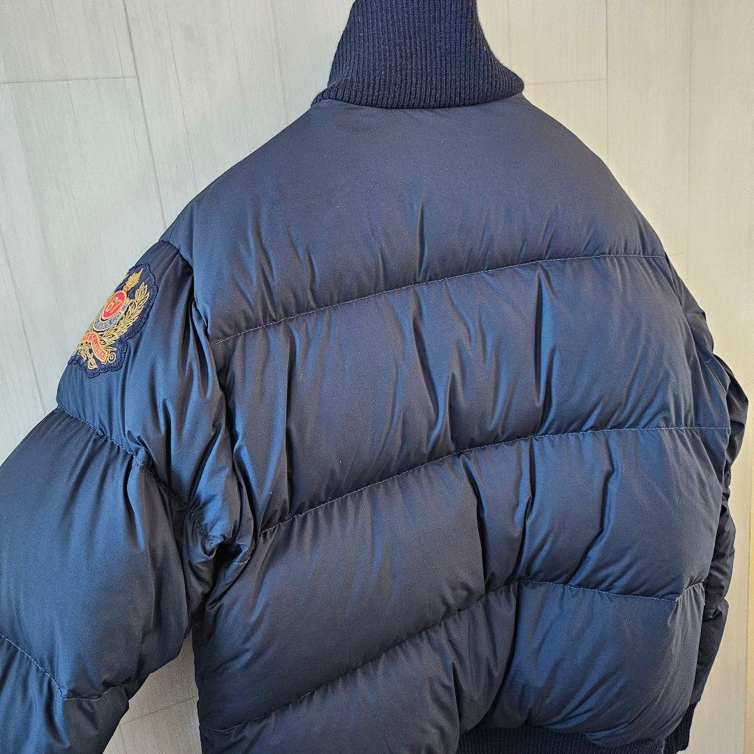 ラルフローレン☆ダウンジャケット POLO JEANS L ネイビー 0048