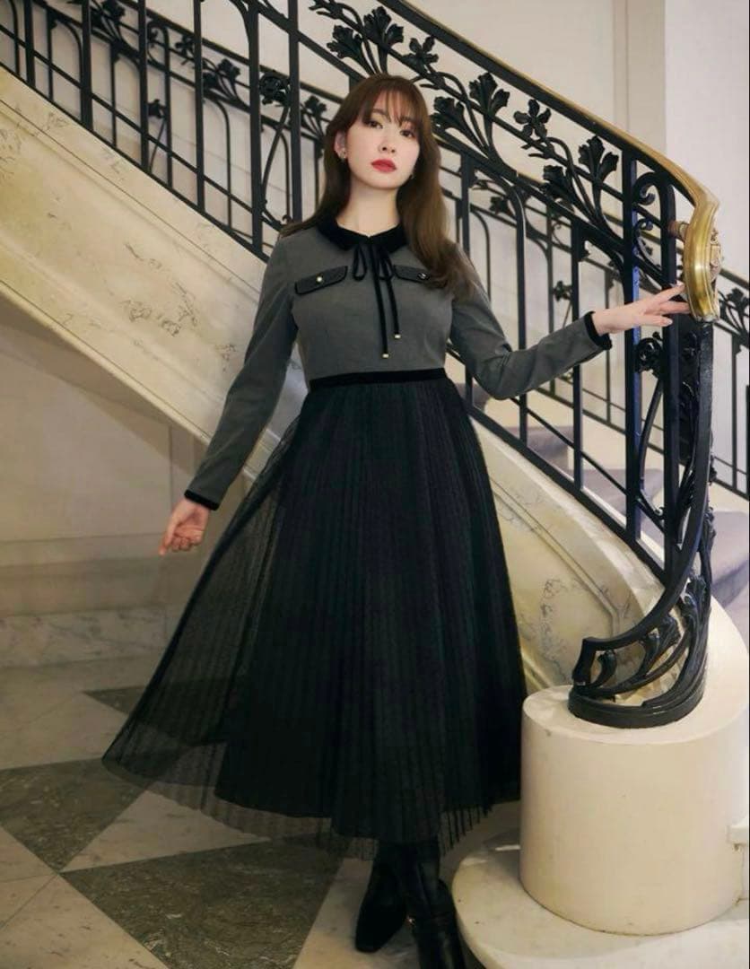 herlipto Garnier Pleated Dress S ホリデー