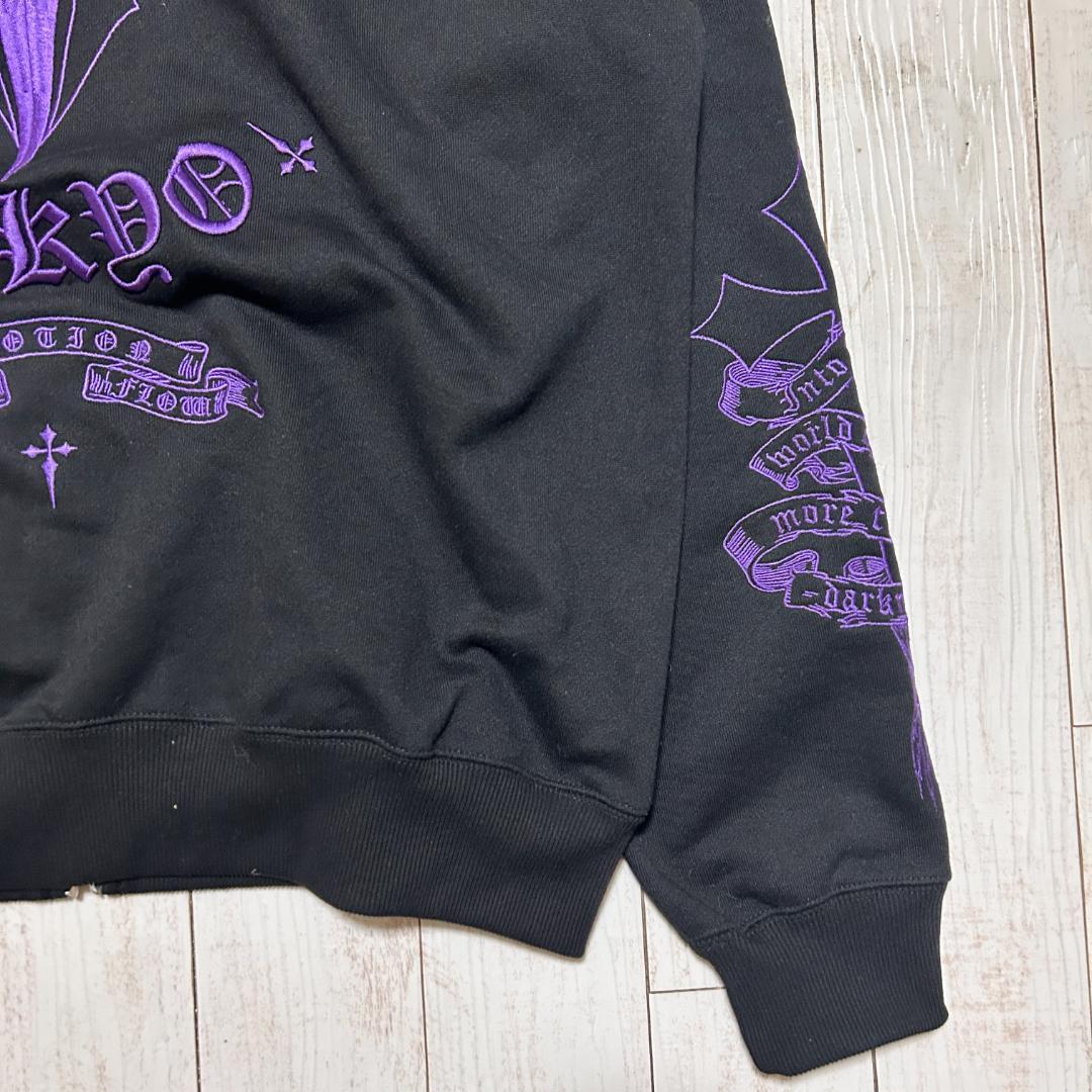 REFLEM レフレム クロス刺繍 ジップアップパーカー