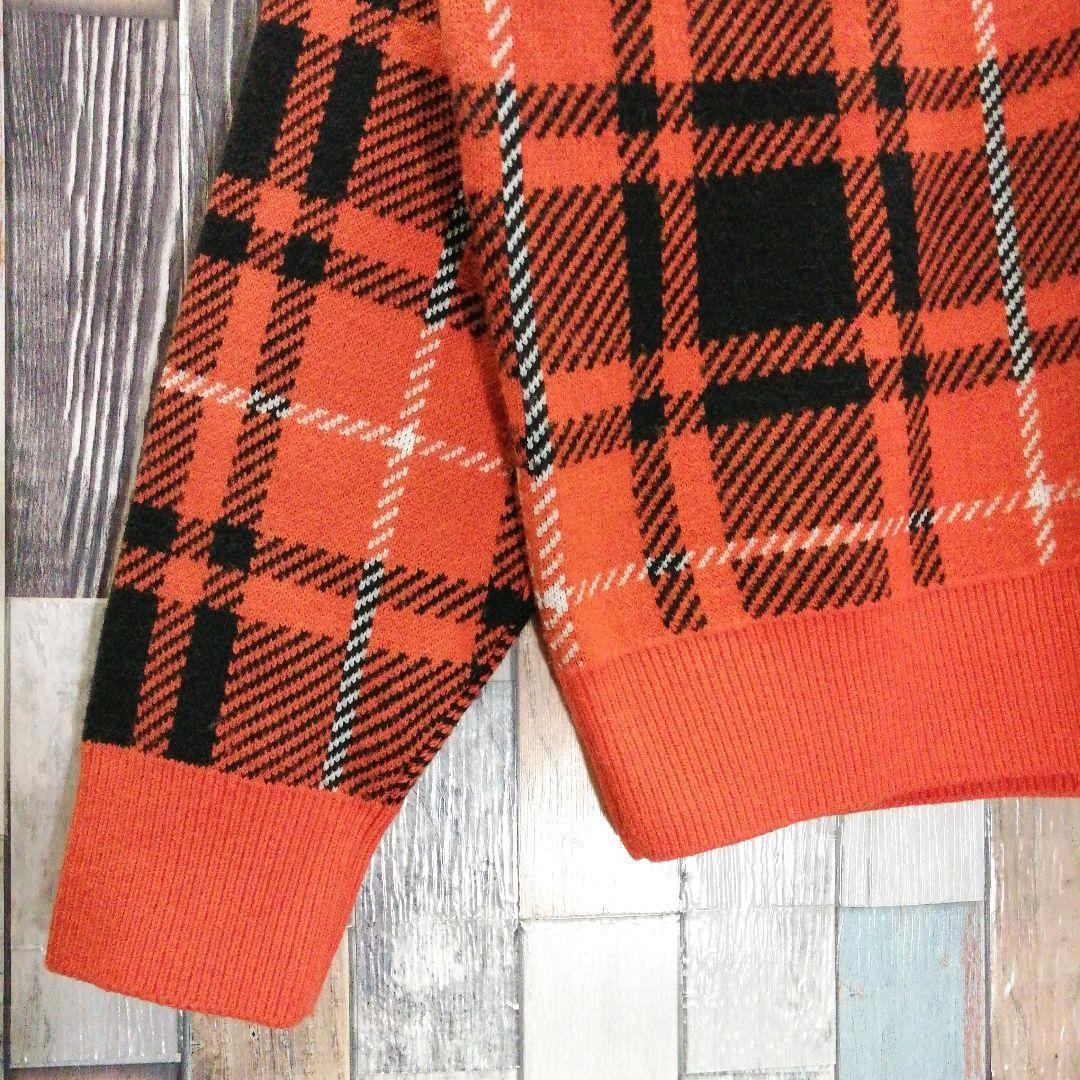 Jack Bunny　ジャックバニー　ドラえもん　ニット　チェック柄