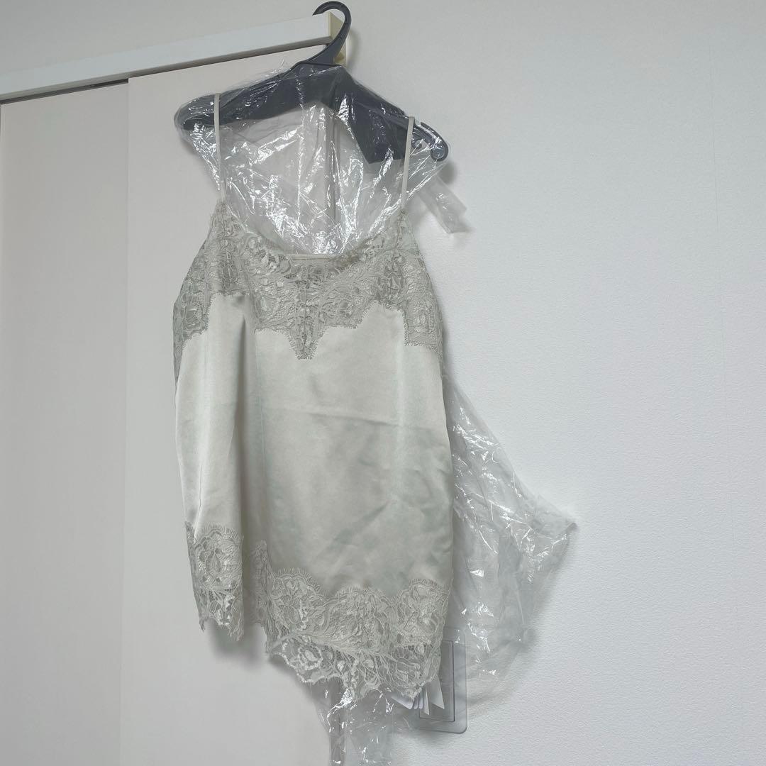 Arpege storyレースサテンキャミ ベージュ 新品タグ付き